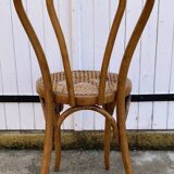 Chaise bistrot en bois courbé et cannage Horgen Glaris, Suisse vers 1900