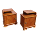 Pair of Art Deco bedside tables renovated in ash, 1930s.