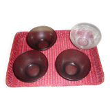5 stylized flower bowls Vereco 60-70