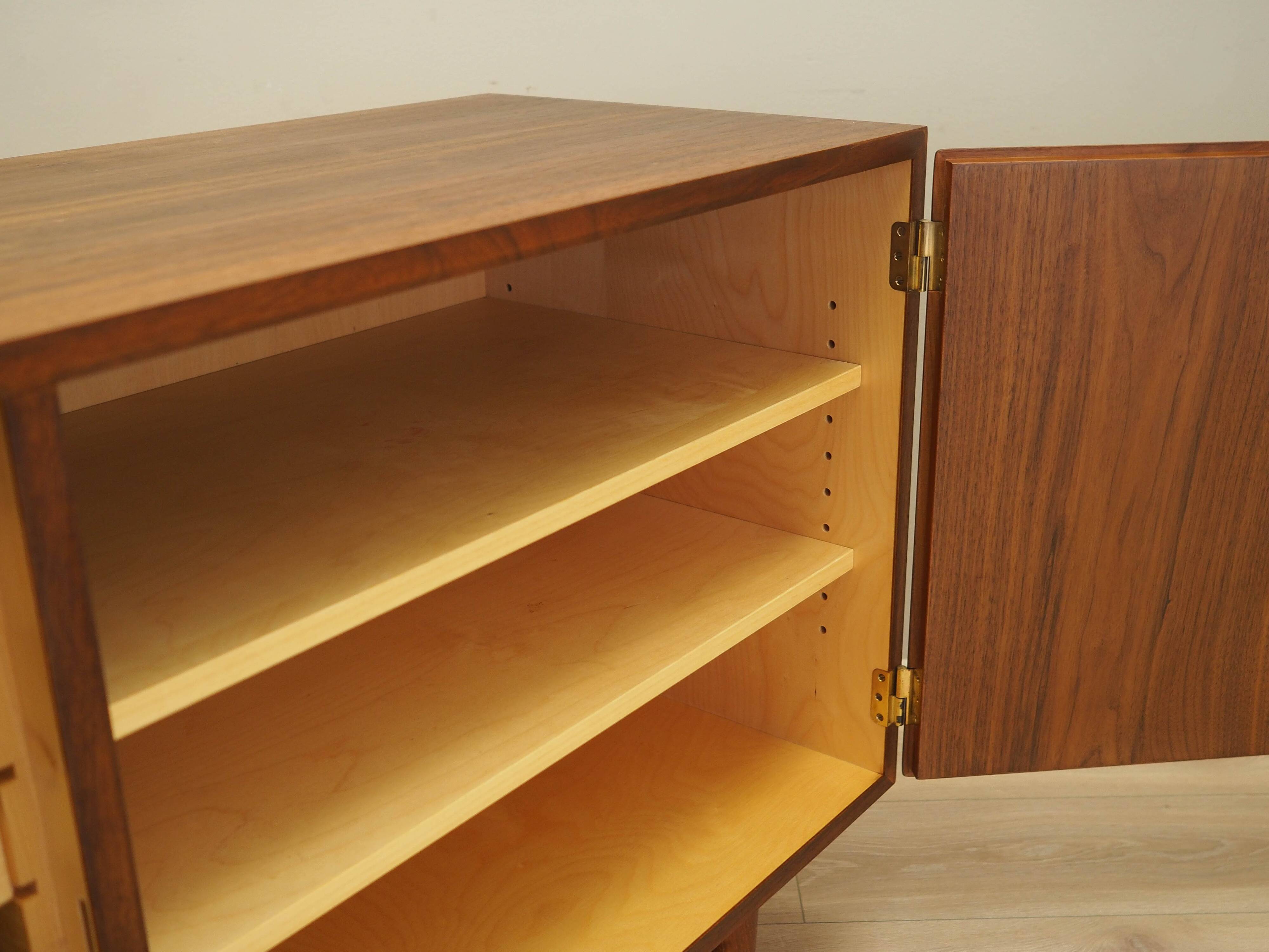 Walnut cabinet, Danish design, 1970s, designer: Carlo Jensen, manufacturer: