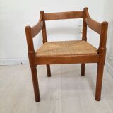 Pair of Carimate chairs by Vico Magistretti for Cassina 1960