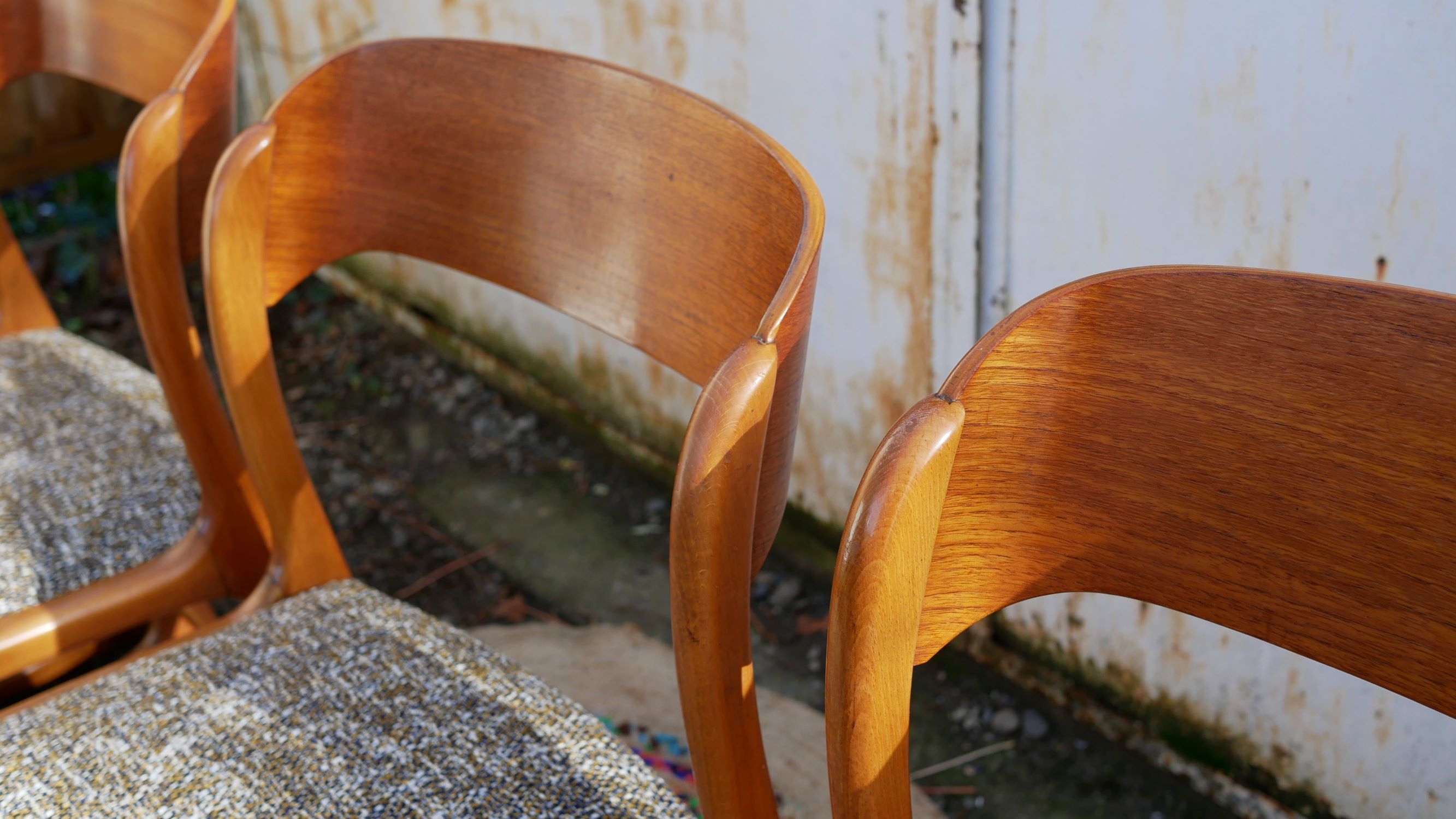 Set of 4 chairs 'sled' edited by Baumann
