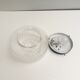 Vintage ceiling lamp / wall lamp - Molded glass - Round shape - 1970