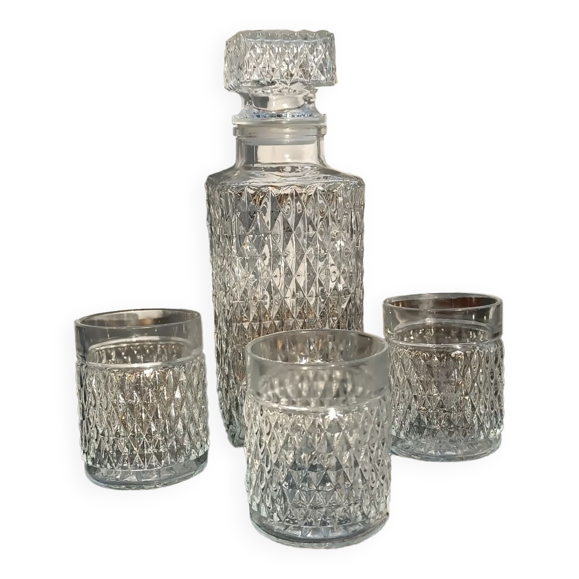 Decanter and whiskey glass