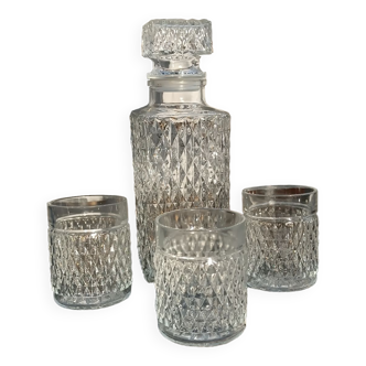 Decanter and whiskey glass