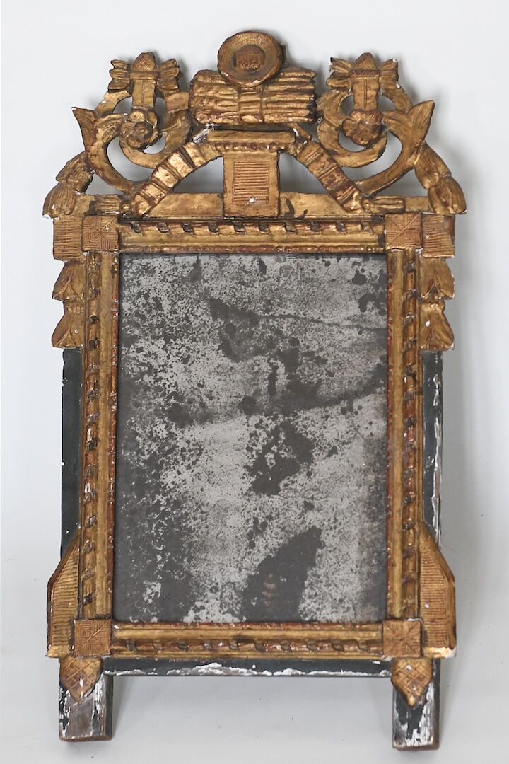 Miroir en bois doré 42X70cm