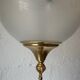 70s frosted engraved globe lantern chandelier