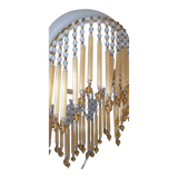 Chandelier in glass paste and tassels