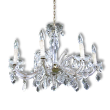 Old crystal chandelier, crystal chandelier