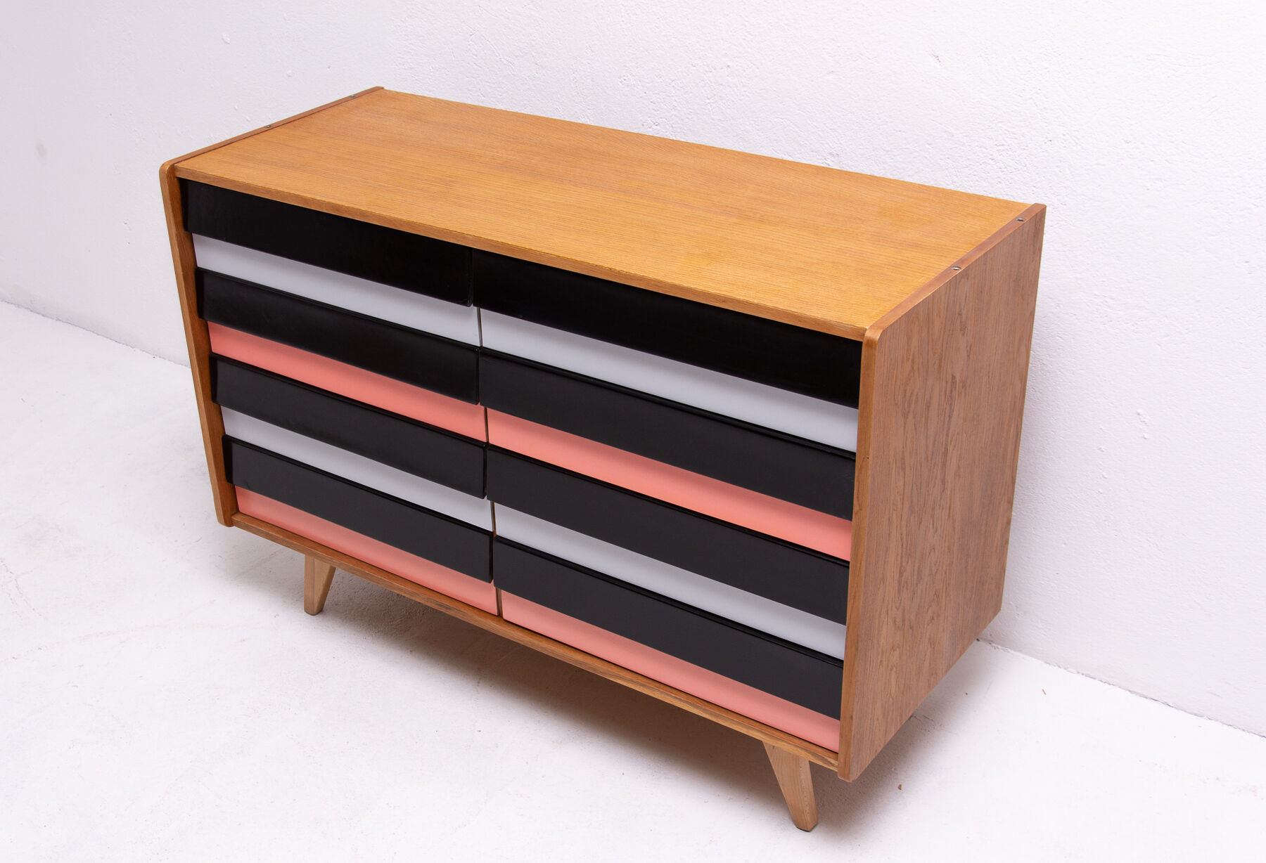 Mid century modern chest of drawers no. U 453 By Jiří Jiroutek, Czechoslovakia