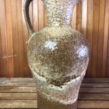 Old west germany pitcher ceramic brown & beige vintage