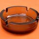 1970s Smoked glass ashtray France