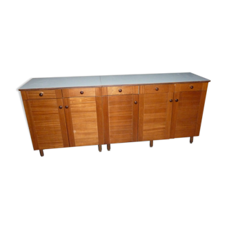 Teak sideboard on laminate
