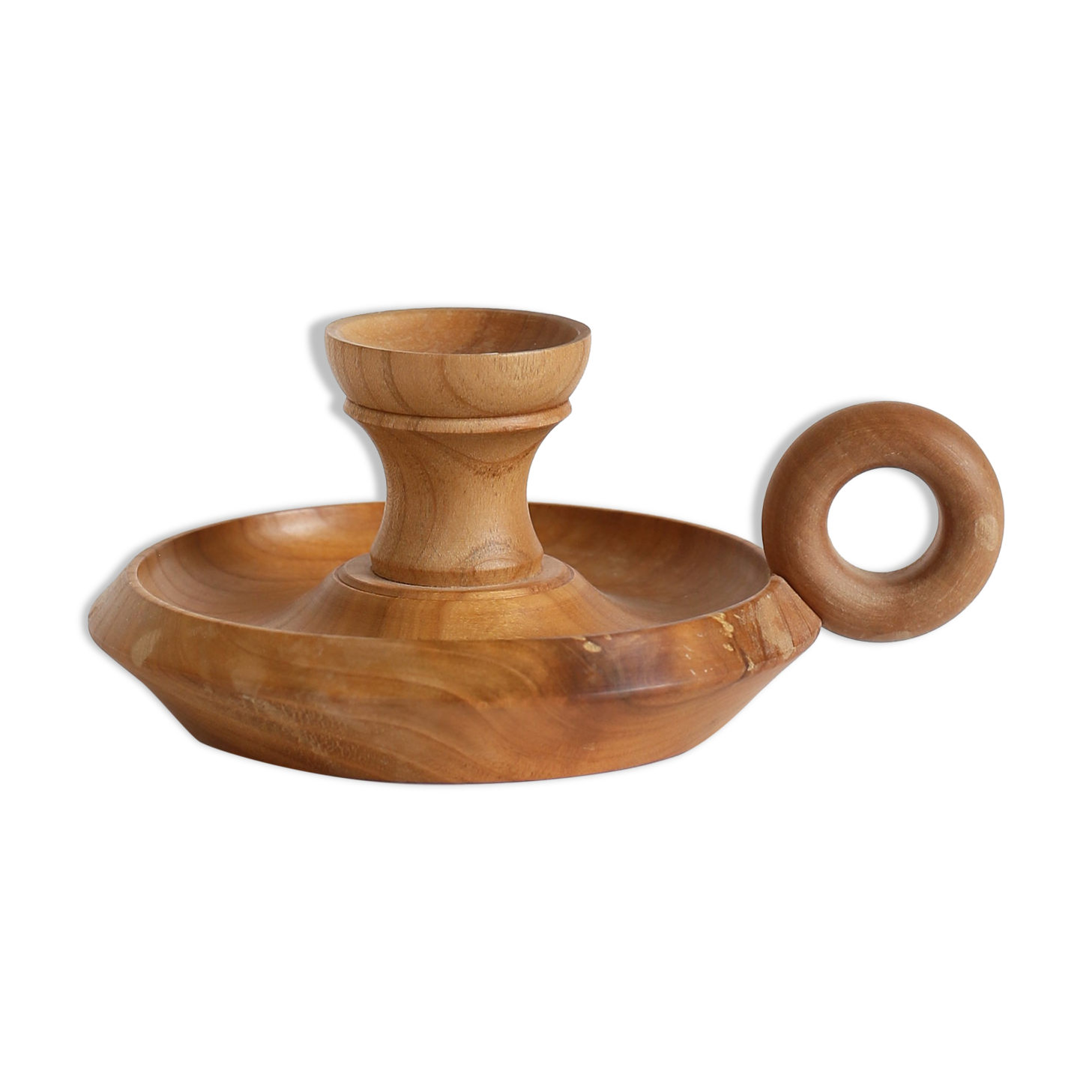 Wooden candle holder