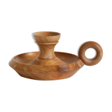 Wooden candle holder