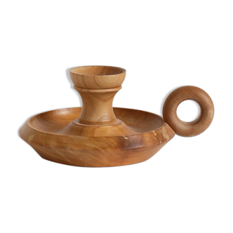 Wooden candle holder
