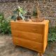 Vintage 1960s chest of drawers in blond beech