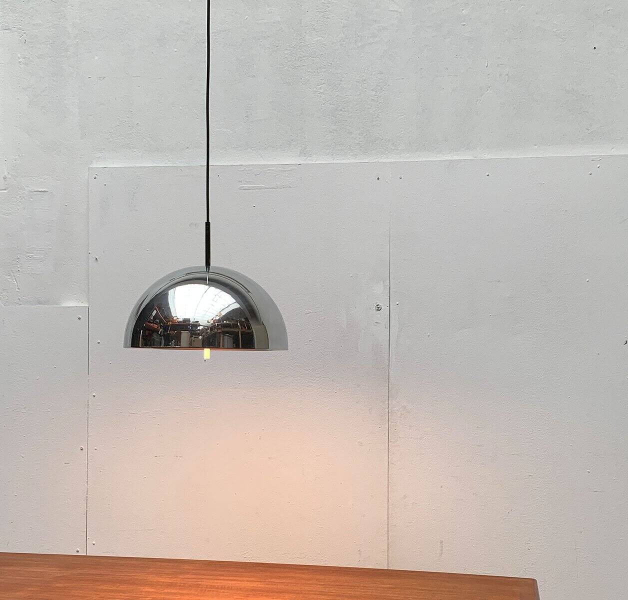 German mid-century dome pendant lamp by Staff Leuchten, 1960s.