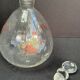 Enamelled glass service signed