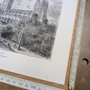La cathédrale de Canterbury, illustration imprimée en 1879.