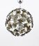 Cut glass Sputnik chandelier Fontana Arte Mid-20th century