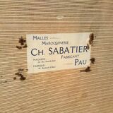 Wicker travel trunk 1920