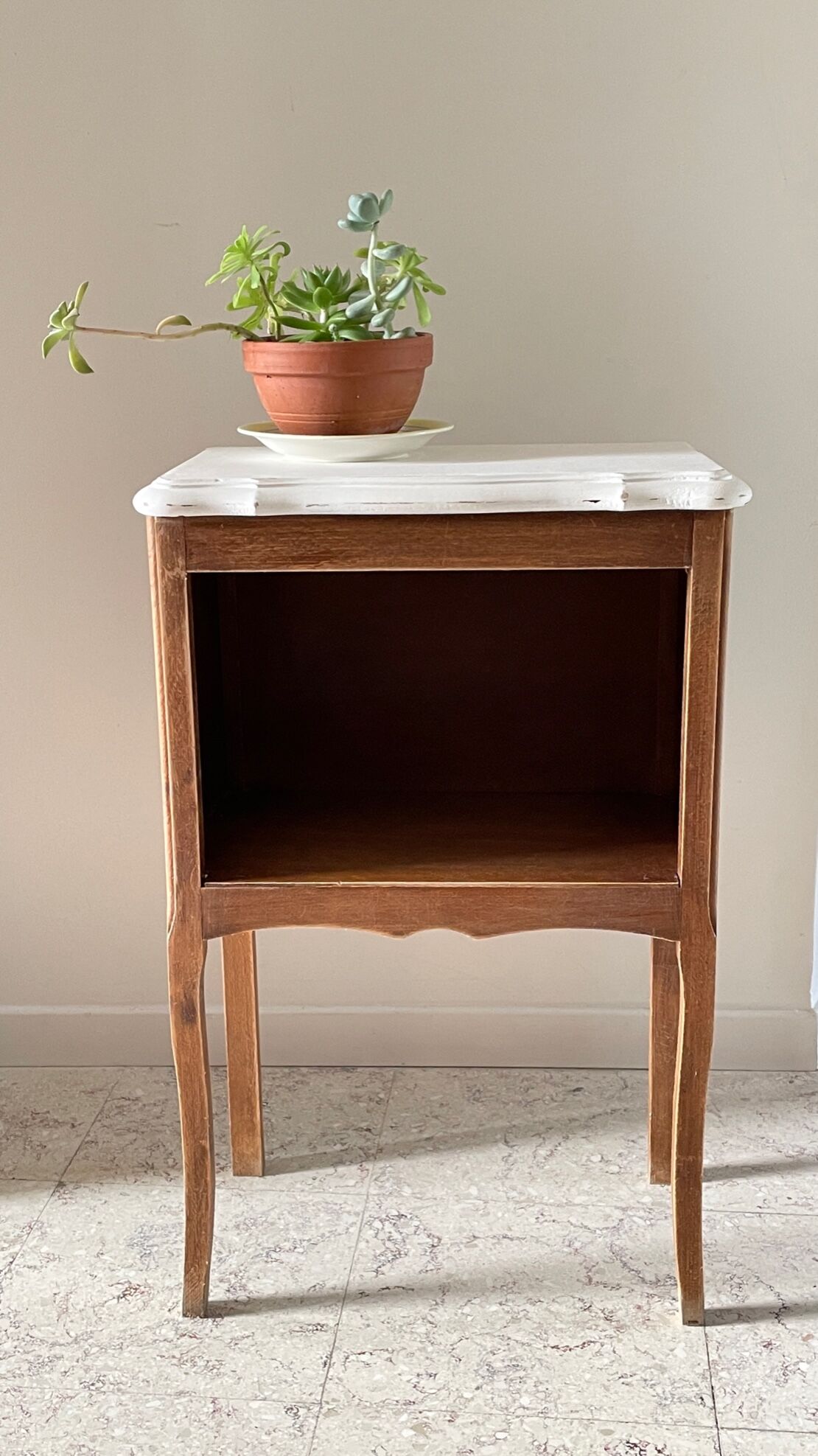 Vintage Wooden Bedside Table