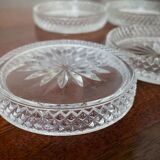 Vintage crystal coasters