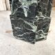 Louis XV style fireplace in green marble, 1900s