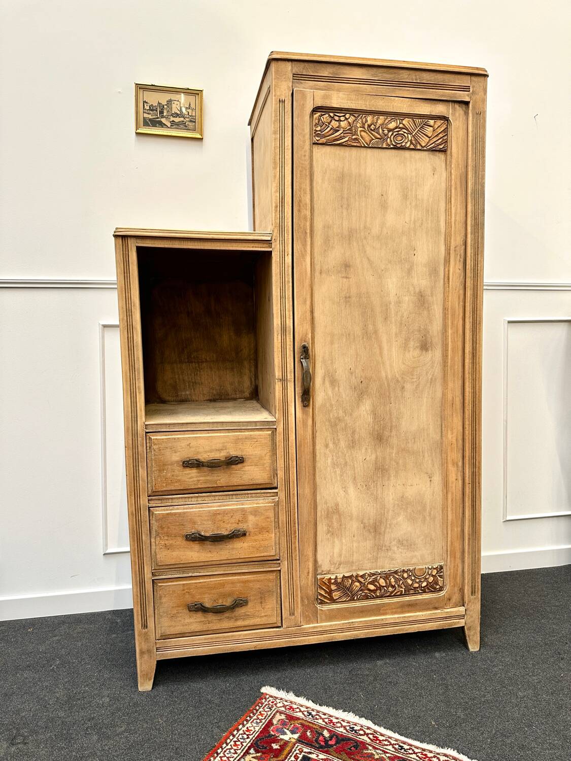 Asymmetrical art deco wardrobe
