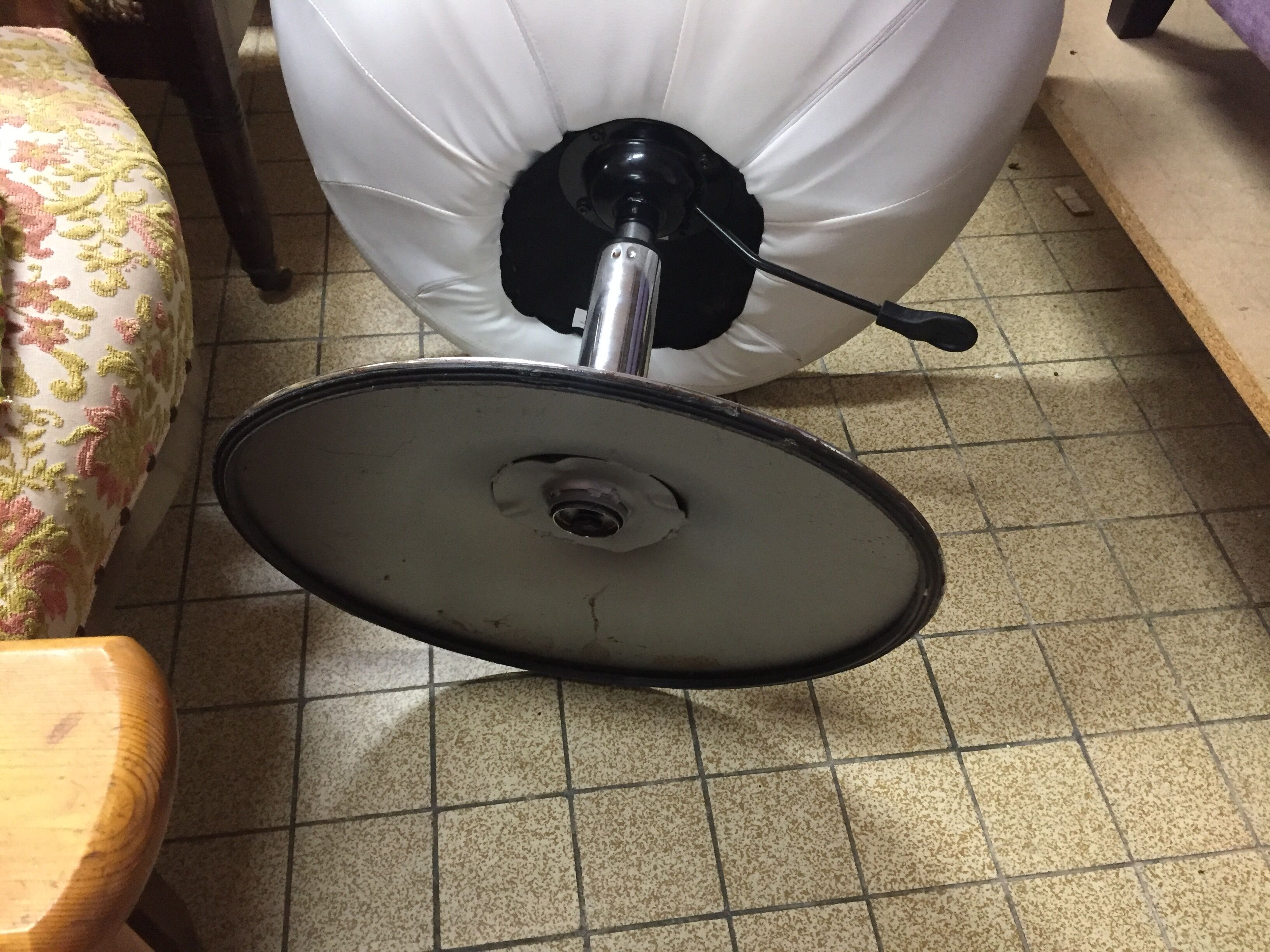 Paire Fauteuil tulipe cuir