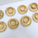 Series of 12 vintage porcelain cups by Maison Revol, France