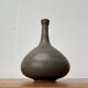 Vase de poterie d'atelier minimaliste du milieu du siècle par Mathies Schwarze, Allemagne, années 1960
