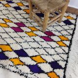 Handmade moroccan berber rug 190 x 100 cm