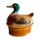 Soupière de canard en céramique vintage