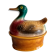 Soupière de canard en céramique vintage
