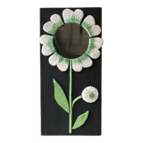 Ceramic flower mirror.