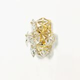 Pair of Faceted Crystal Wall Lights/Sconces from Kinkeldey, Germany, 1970s