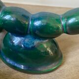 Pair of ceramic candle holders