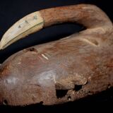 Art Africain Afrique Tribal - Masque Djimini Ligbi Kulango - 31 Cms