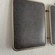 Vintage 1960s triptych mirror barber blue crocodile effect - 20 x
