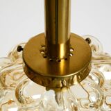 Original glass bubble pendant lamp from the 1960s | Manufactured by Limburg