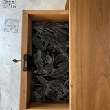 Nino solid wood walnut desk with drawer