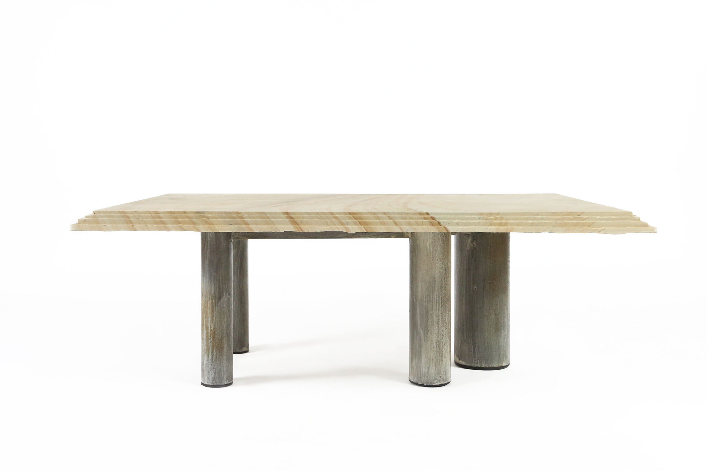Brutalist Coffee Table by Pia Manu, Belgium, 1970s