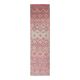 Vintage Turkish Hand-Knotted Wool Cotton Pink Runner 83x324