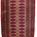 Tapis Vintage Bukhara Ouzbek, Années 1960, Élégance Classique