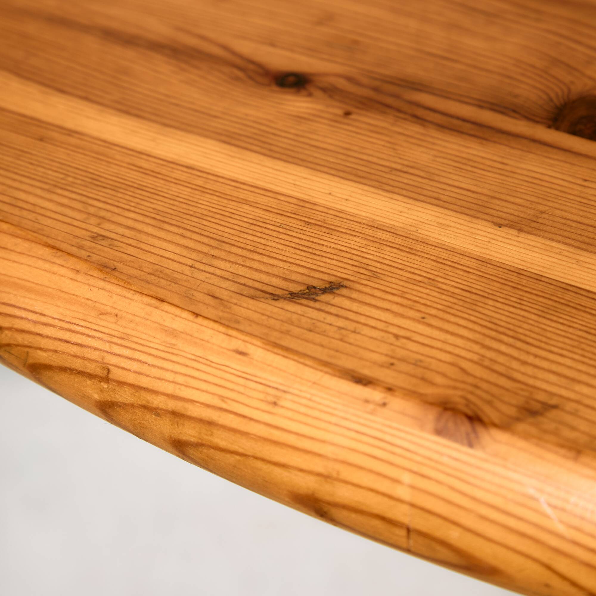 Pine dining set by Rainer Daumiller, Set of 7