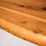 Pine dining set by Rainer Daumiller, Set of 7