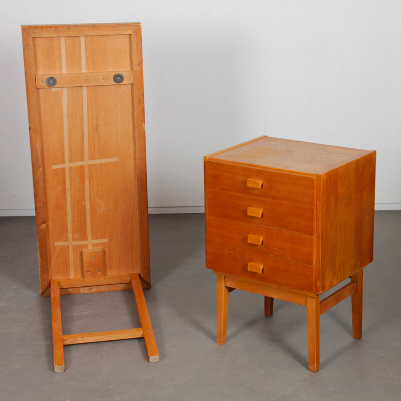 Vintage wooden desk from the 1970s