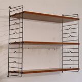 Swedish teak string shelf, 1960